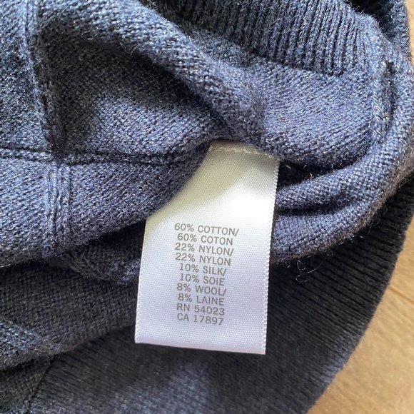 Banana Republic Navy Thin-Knit V-Neck Sweater - Picture 6 of 10